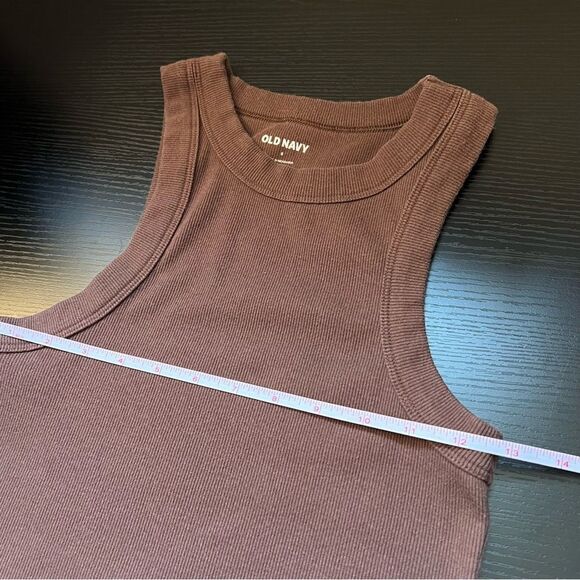 ✨ Old Navy French Roast Brown Racerback Tank Top Small - Picture 9 of 10
